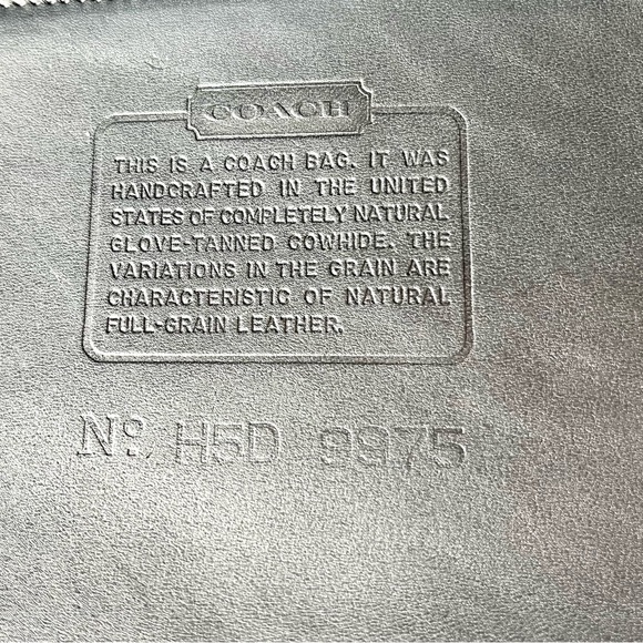 Vintage COACH Curtis Bag, Black No. 9975 - Picture 12 of 15